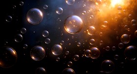 bubbles floating