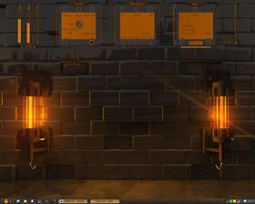 orange desk