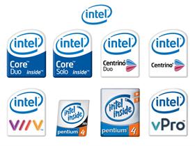 INTEL logos