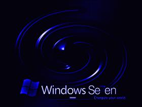 Windows 7 Dark Blue Swirl