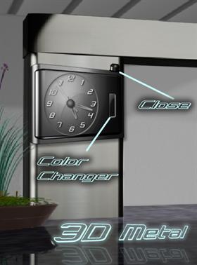 3D Metal Clock