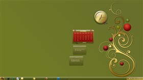 Yule Rock Clock