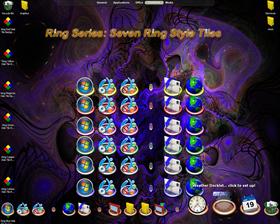 Ring Style Disk Tile Backgrounds