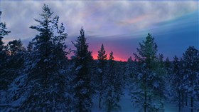 Gorgeous Snowy Sunset