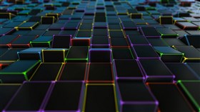 4K Neon Cubes 2