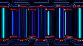 4K Neon Columns