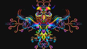 4K Neon Owl