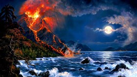 4K Volcano w/sound