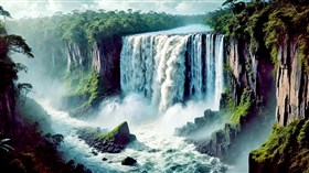 4K Scenic Falls