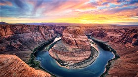 4K Horseshoe Bend Sunset v3