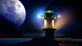 Lighthouse Moon