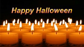 Happy Halloween Candles