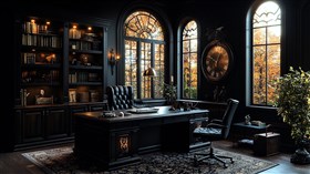 4K Dark Desk
