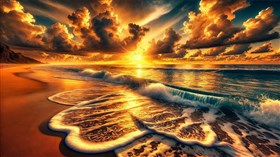 4K Sea Sun