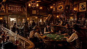 4K Old West Poker Saloon