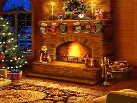 my christmas fireplace