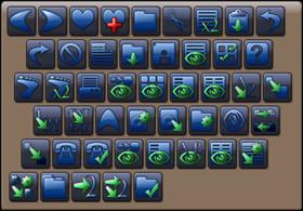 Slider toolbar icons