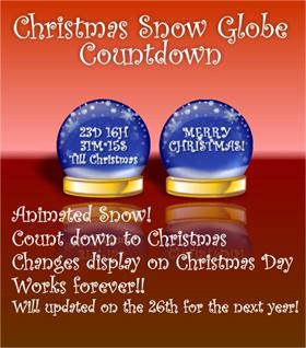 Christmas Snow Globe Countdown