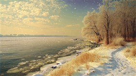 Sunny Snowbank
