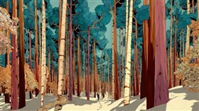 Hiking thru the Birch