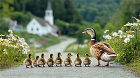 Waddling to Church