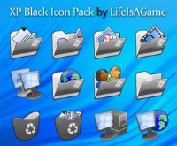 XP Black Icon Pack