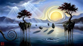 A surreal sunrise