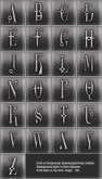 Silver on Black Monograms