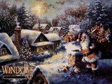 Santa On Roof