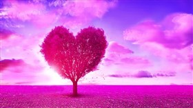 Pink Heart Tree