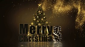 4K Christmas Gold