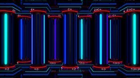 4K Neon Columns