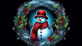 4K Holiday Wreath
