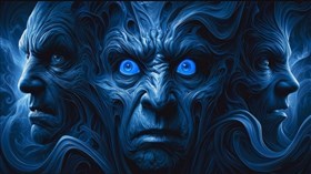 4K Blue Faces