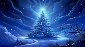 4K Blue Christmas