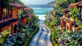 4K Resort Beach Walk