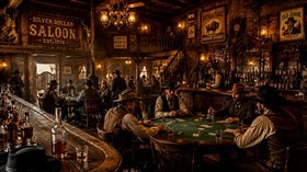 4K Old West Poker Saloon