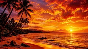 4K Tropical Sunset
