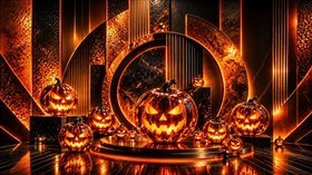 4K Pumpkin Wall