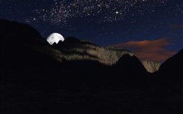 The moon in August