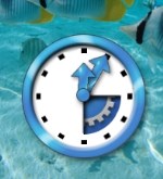 Aqua Imagine Clock